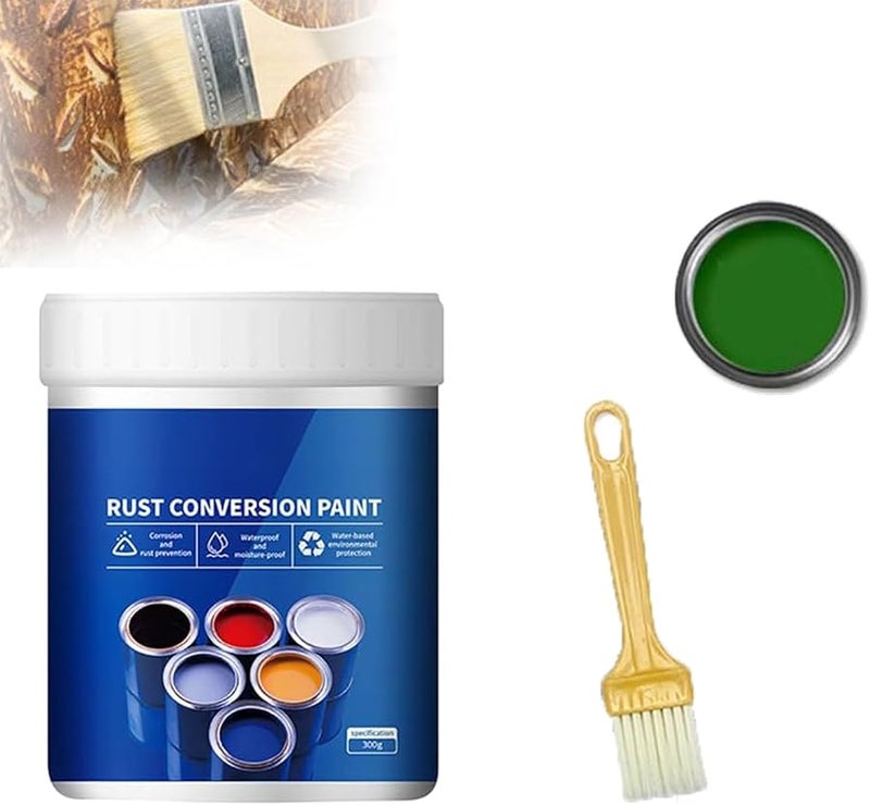 Green Rust Converter Paint Weatherproof Anti Rust Coating Water Based Metal Protection - Image 2