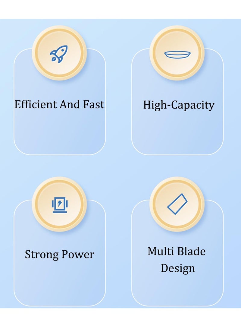ET-LIFE Ice Shaved Machine, Food-Grade Stainless Steel, Commercial Ice Crusher, Electric Ice Crushers Machine, Safe Efficient, for Home Commercial - Image 3