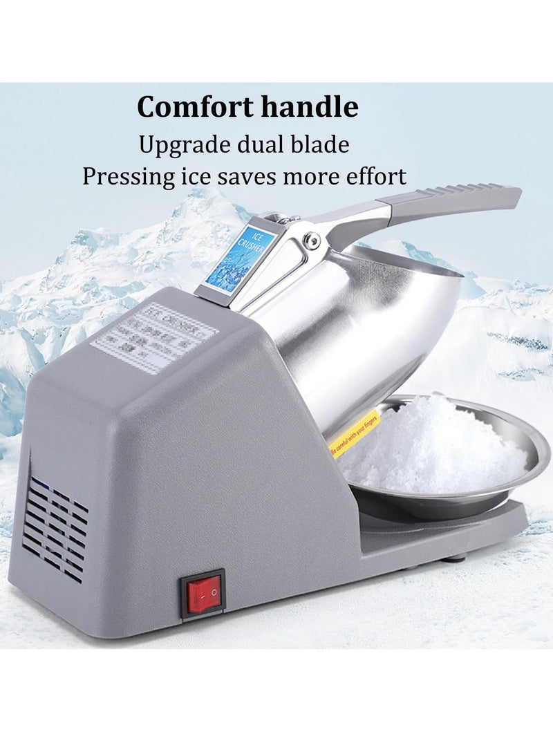 ET-LIFE Ice Shaved Machine, Food-Grade Stainless Steel, Commercial Ice Crusher, Electric Ice Crushers Machine, Safe Efficient, for Home Commercial - Image 2