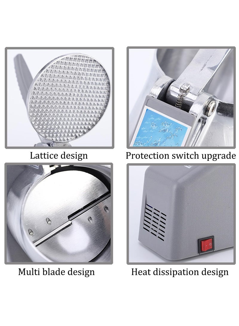 ET-LIFE Ice Shaved Machine, Food-Grade Stainless Steel, Commercial Ice Crusher, Electric Ice Crushers Machine, Safe Efficient, for Home Commercial - Image 4