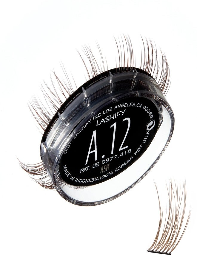 Lashify Amplify 12mm Gossamer Eyelash Extensions Refill, Ash Color, DIY False Lashes for a Natural Look - Image 1