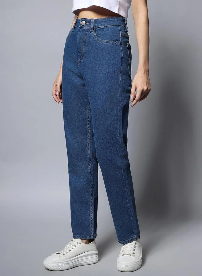 HIGH STAR High Rise Regular Fit Jeans by Styli