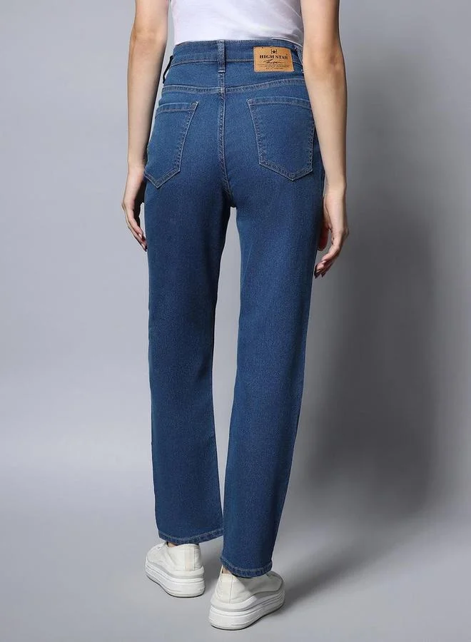HIGH STAR High Rise Regular Fit Jeans by Styli
