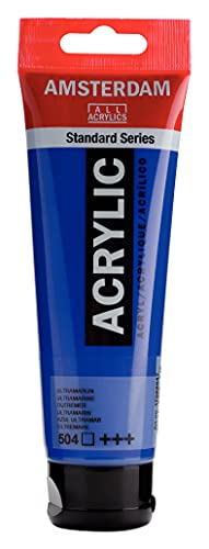 Amsterdam Standard Series Acrylic Tube 120 ml Ultramarine 504 (17095042) - Image 3