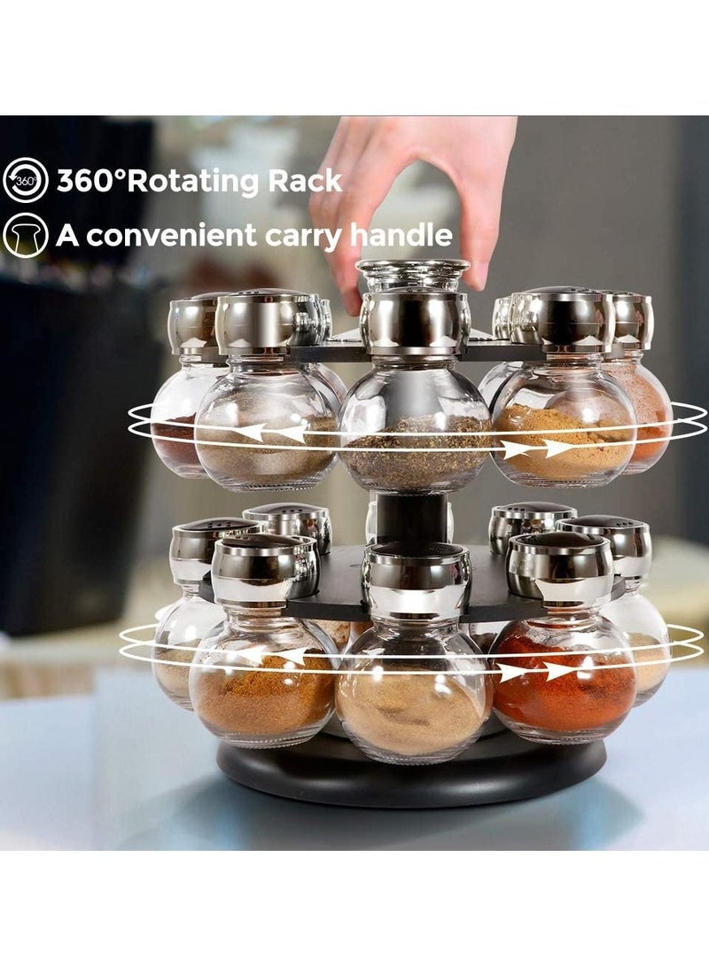360° Rotating Kitchen Organizer Multi-Purpose Kitchen Storage Big Revolving Rotating Spice Rack for Kitchen Masala Rack Condiment Cabinet Spice Rack  - Image 4