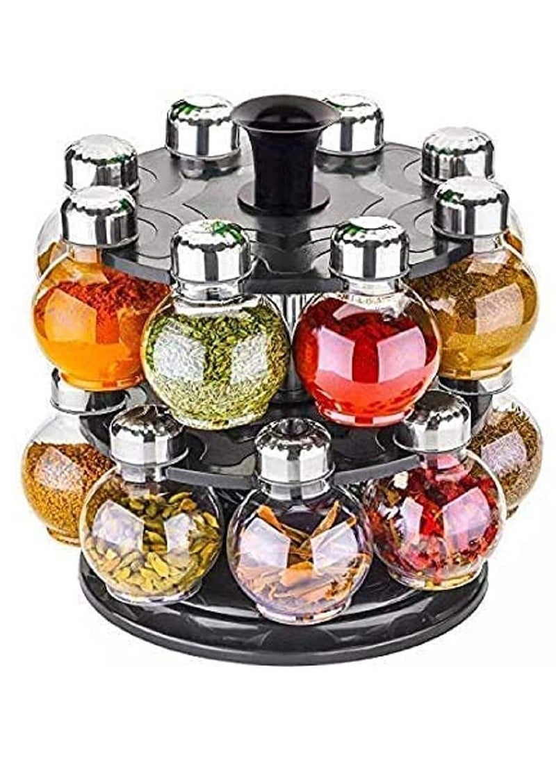 360° Rotating Kitchen Organizer Multi-Purpose Kitchen Storage Big Revolving Rotating Spice Rack for Kitchen Masala Rack Condiment Cabinet Spice Rack  - Image 1