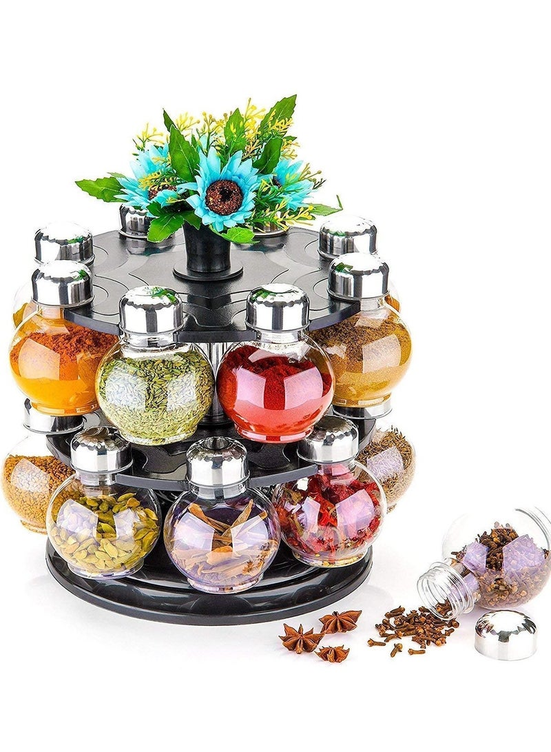 360° Rotating Kitchen Organizer Multi-Purpose Kitchen Storage Big Revolving Rotating Spice Rack for Kitchen Masala Rack Condiment Cabinet Spice Rack  - Image 3
