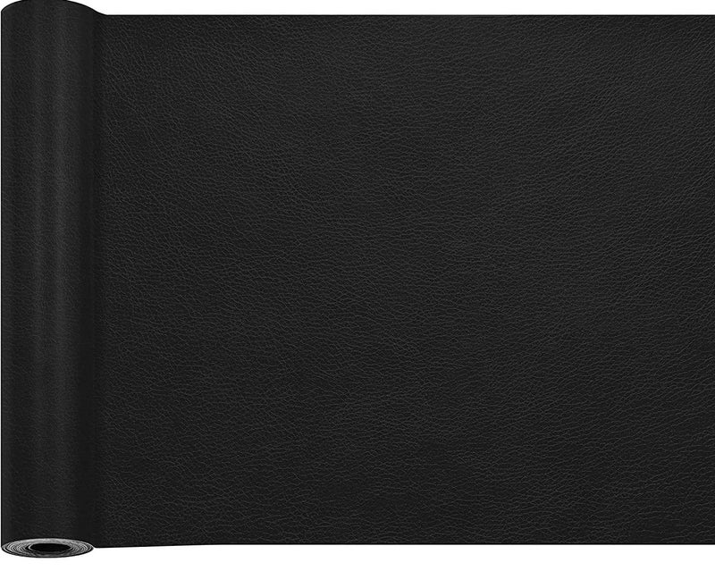 HAPPYMATES Leather Repair Patch for Upholstery Leather Repair Tape, Self-Adhesive Genuine Leather Patch 30 X 60 Cm Patch Leather Adhesive for Sofas (Black) - Image 1