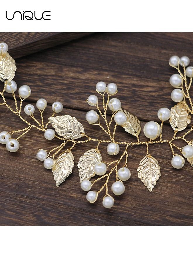 Unique Wedding Tiaras - Rhinestone Leaf Headbands - Prom Wedding Accessories - Hair Accessories for Bridesmaids and Flower Girls - Image 3