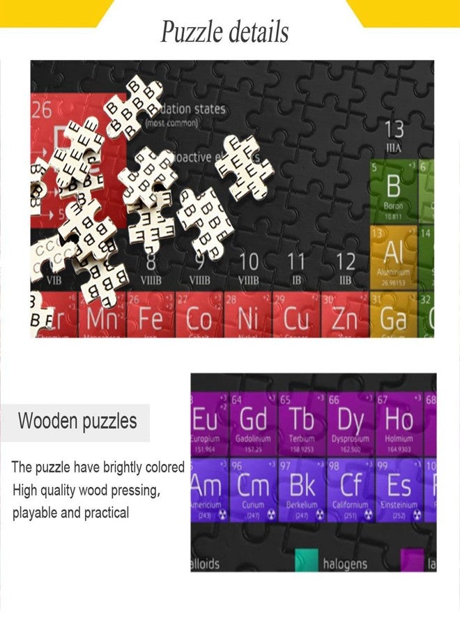 Kigai Periodic Table Jigsaw Puzzles for Adults 1000 Piece, Puzzles 1000 Pieces for Adults Challenging Kids Teens Family Puzzle Game - Image 2