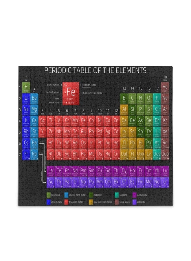 Kigai Periodic Table Jigsaw Puzzles for Adults 1000 Piece, Puzzles 1000 Pieces for Adults Challenging Kids Teens Family Puzzle Game - Image 1