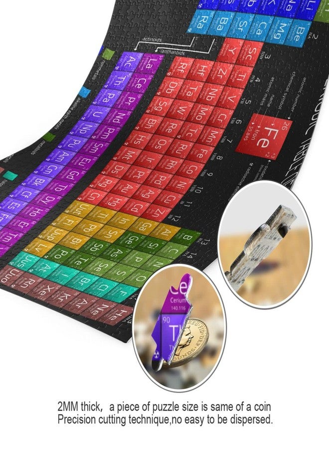 Kigai Periodic Table Jigsaw Puzzles for Adults 1000 Piece, Puzzles 1000 Pieces for Adults Challenging Kids Teens Family Puzzle Game - Image 3