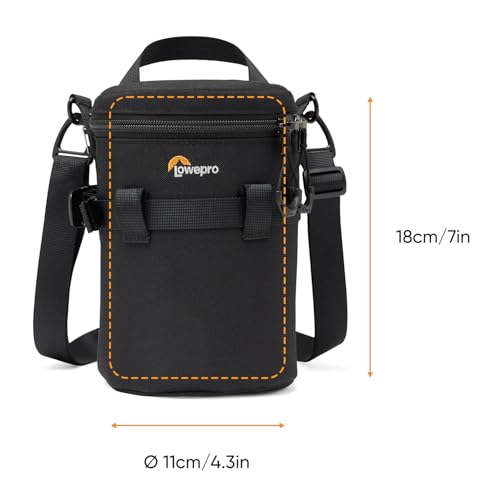 Lowepro ProTactic LCS 11 x 18 III Camera Lens Case Camera Lens Pouch Bag fits 50140mm F28 for DSLR and Mirrorless Cameras Vol2L Dim709x433x433in Camera Bagfor PhotographerVideographer - Image 3