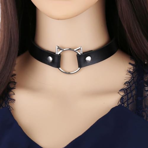 hbbhml Faux Fur Fox Mask Wolf Cat Fluffy Tail and Leather Necklace Set Halloween Party Costume Accessory - Image 4