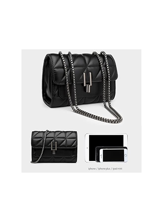 Crossbody Bags for Women Black PU Leather Shoulder Bag, Cellphone Bags Wallet Purse and Handbags Card Holder for Women  - Image 5