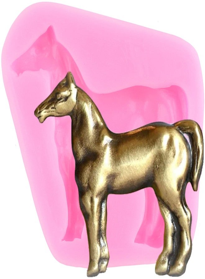 YIHUOMOLDS Horse Fondant Silicone Molds Running Horse Baking Mold For Cake Decorating Cupcake Topper Chocolate Candy Gum Paste Polymer Clay - Image 1