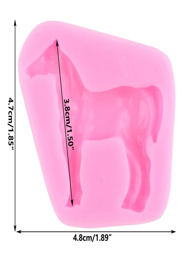 YIHUOMOLDS Horse Fondant Silicone Molds Running Horse Baking Mold For Cake Decorating Cupcake Topper Chocolate Candy Gum Paste Polymer Clay - Image 2