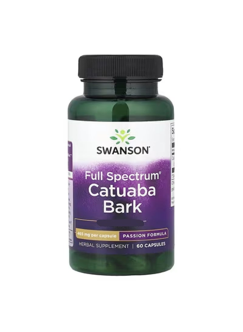 سوانسون لحاء كاتوابا كامل الطيف  465 ملجم  60 كبسولة