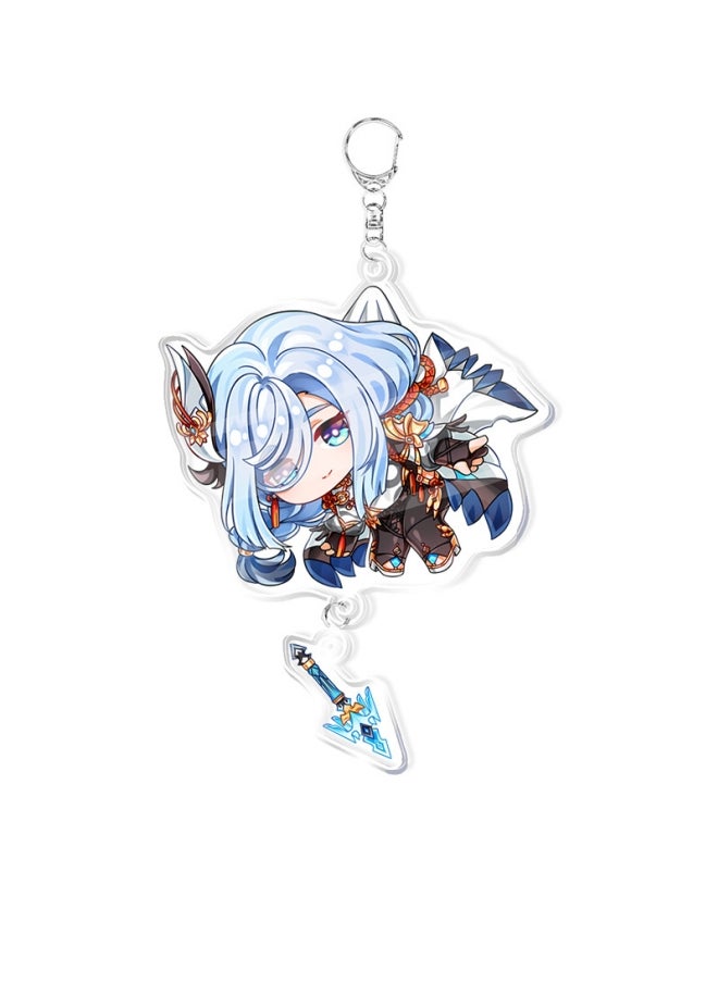 Generic - Anime Keychain Genshin Impact Chain for Women Accessories Cute Bag Pendant Key Ring Jewelry - Image 1