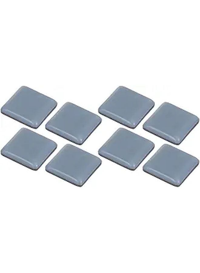 8 قطعة من وسادات أرجل الكرسي المربعة من PTFE مقاس 30x30 مم، واقيات الأثاث المضادة للانزلاق للأرضيات الخشبية الصلبة - Image 1