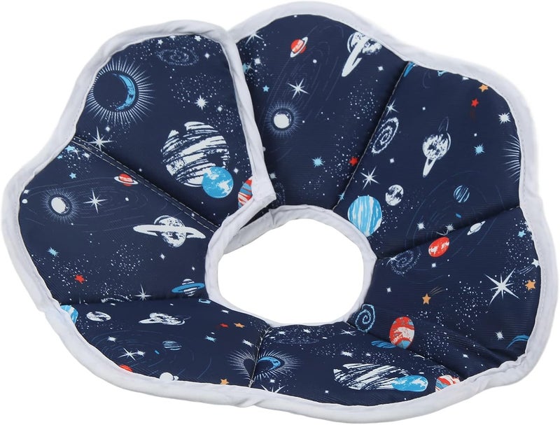 Pet Recovery Collar, Cat Elizabethan Collar for Dogs and Cats, Breathable Anti Bite Cone with Cute Pattern, Soft Non Woven Fabric Healing Collar for Post (L) - Image 5