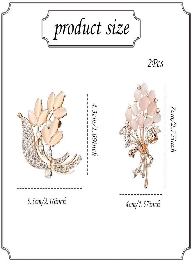 XFSAFDM 2Pcs Brooch Pin for Women, Saree Brooch Pin for Women, Safety Pin for Women Saree, Hijab Pins for Scarf, Fashion Accessories for Clothing and Dupatta - Image 2
