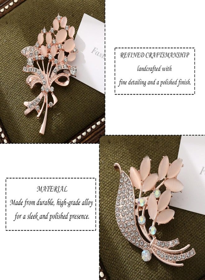 XFSAFDM 2Pcs Brooch Pin for Women, Saree Brooch Pin for Women, Safety Pin for Women Saree, Hijab Pins for Scarf, Fashion Accessories for Clothing and Dupatta - Image 4