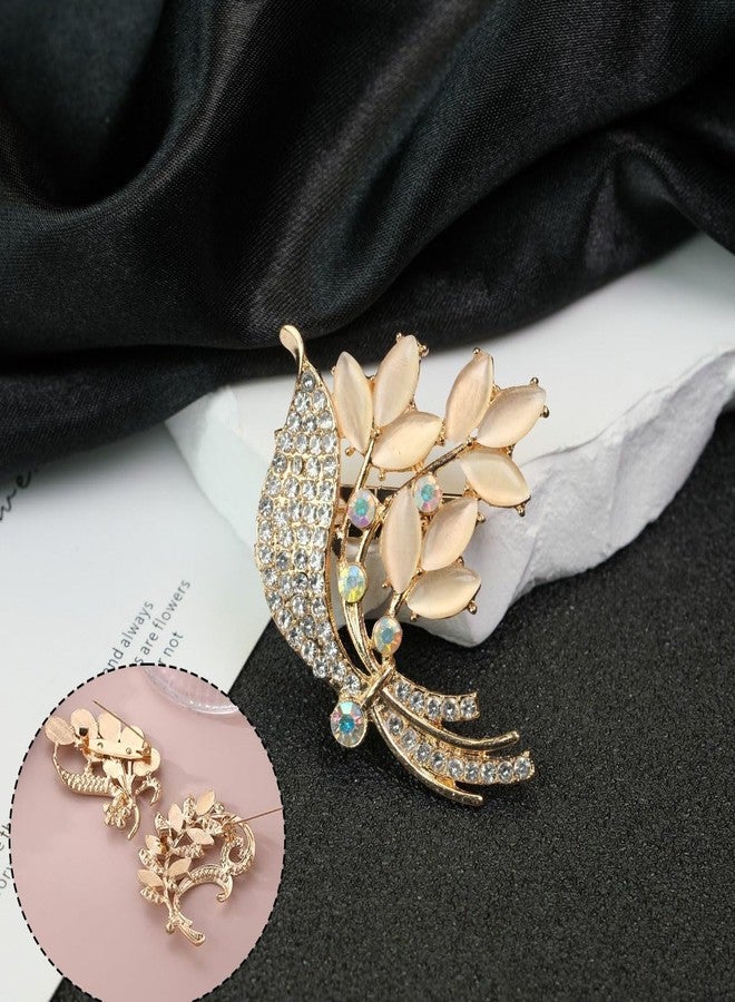 XFSAFDM 2Pcs Brooch Pin for Women, Saree Brooch Pin for Women, Safety Pin for Women Saree, Hijab Pins for Scarf, Fashion Accessories for Clothing and Dupatta - Image 5