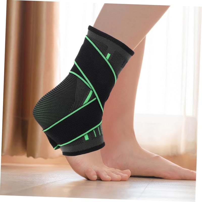 Green Ankle Brace Compression Sleeve Support for Basketball Running Yoga Sprain Protection 2Xl 3Xl - Image 5
