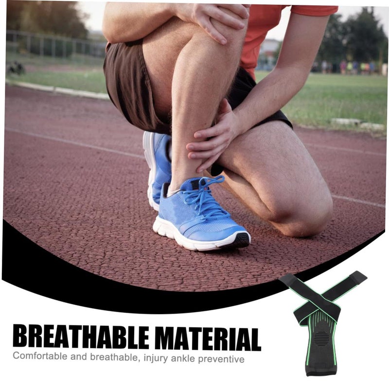 Green Ankle Brace Compression Sleeve Support for Basketball Running Yoga Sprain Protection 2Xl 3Xl - Image 4