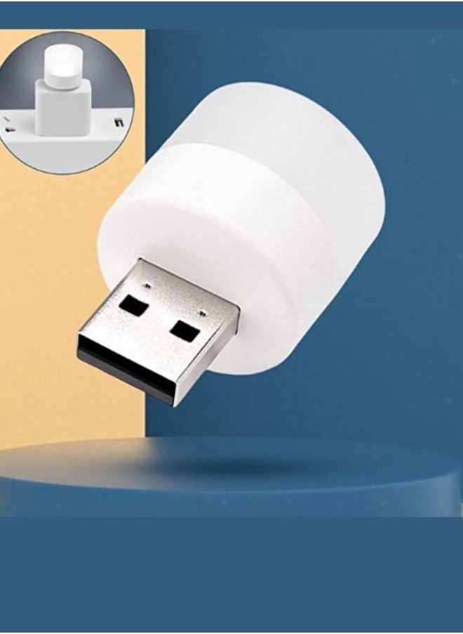 SUNIFY - LED Night Light Bulb USB Type White Colour 2 PCS New , car usb night light, led toilet light, nite light bulb baby, bright night light for kids bedroom, usb mini light led - Image 1