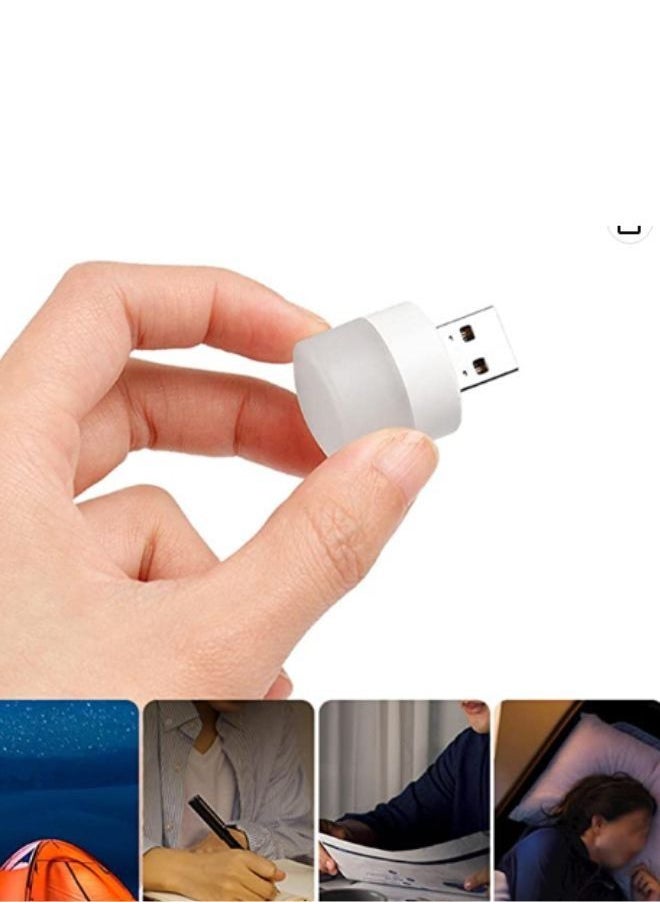 SUNIFY - LED Night Light Bulb USB Type White Colour 2 PCS New , car usb night light, led toilet light, nite light bulb baby, bright night light for kids bedroom, usb mini light led - Image 1