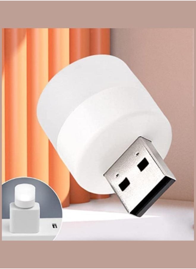 SUNIFY - LED Night Light Bulb USB Type White Colour 2 PCS New , car usb night light, led toilet light, nite light bulb baby, bright night light for kids bedroom, usb mini light led - Image 1