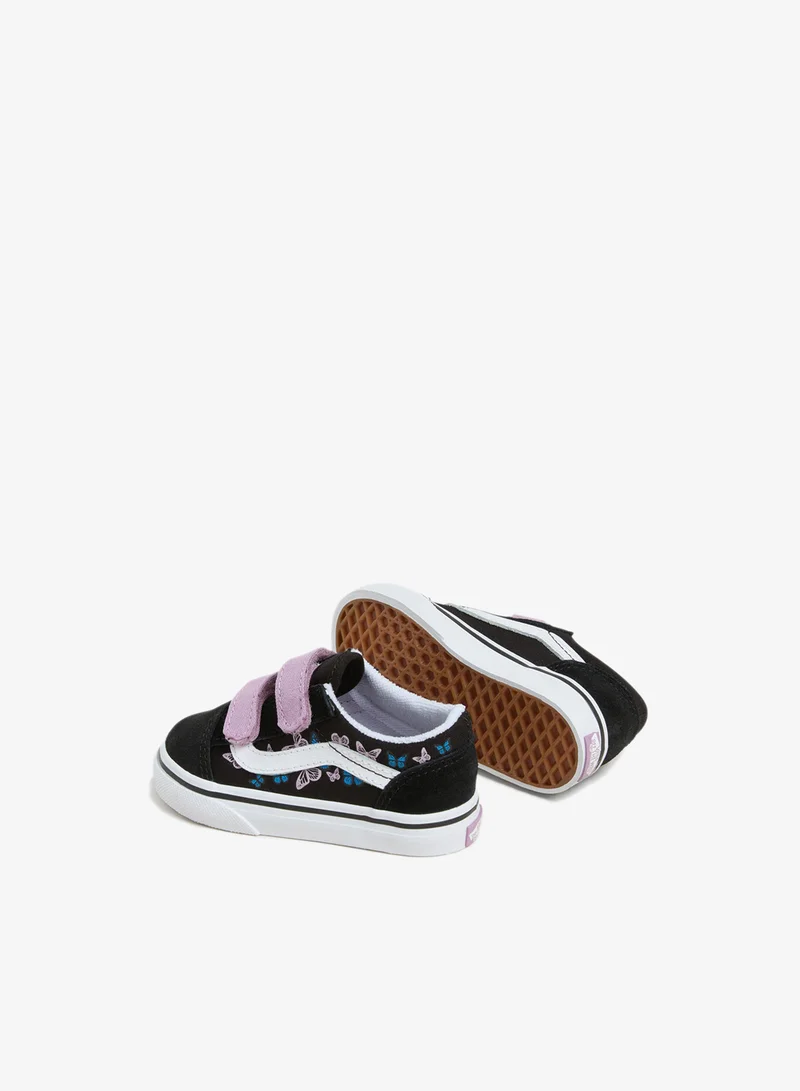 VANS Kids' Old Skool Velcro Shoes (Baby and Toddler)