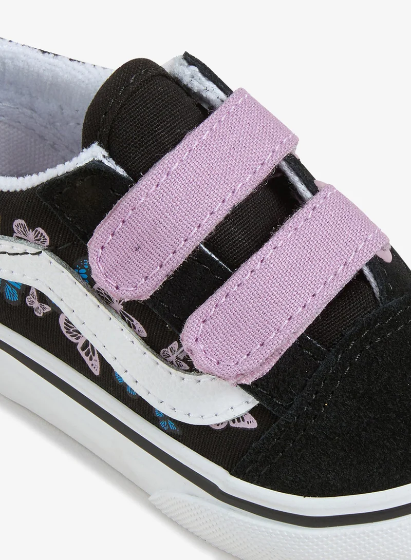 VANS Kids' Old Skool Velcro Shoes (Baby and Toddler)