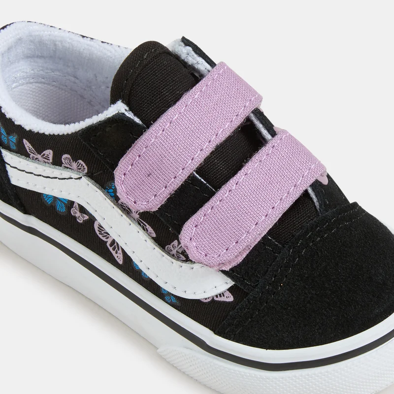 VANS Kids' Old Skool Velcro Shoes (Baby and Toddler)