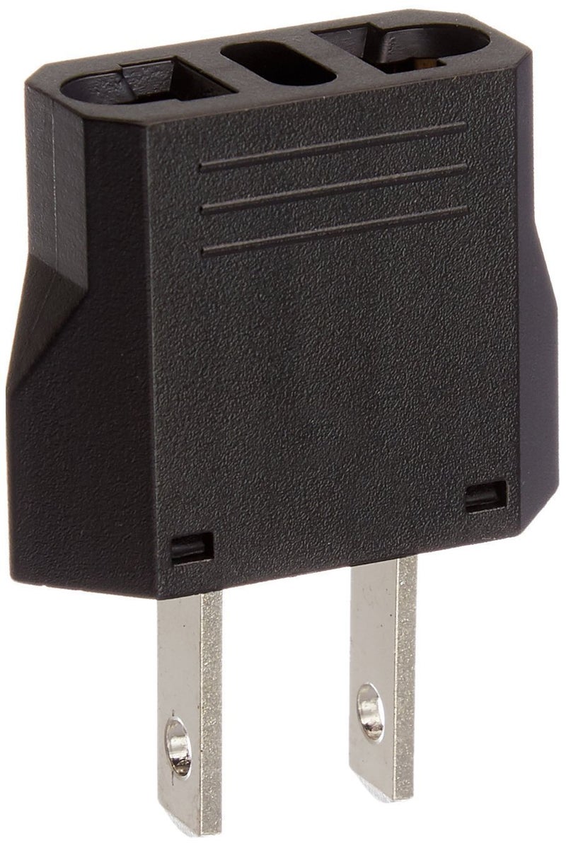 Ckitze Travel Europe to USA Power Plug Adapter 6 Pack Round to Flat European to American Outlet for Mobile Cell Phone Laptop Tablet Chargers and More