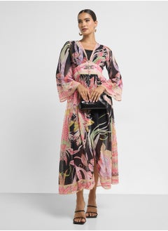 ELLA Tropical Print Dress  - Image 4