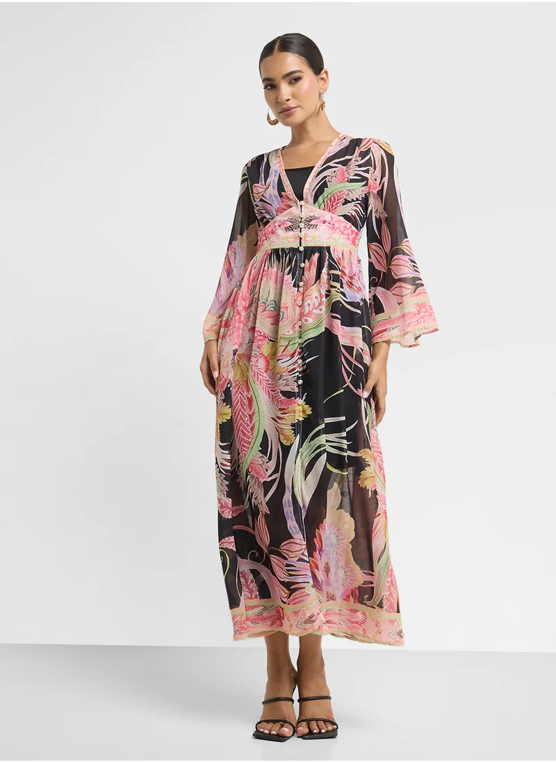 ايلا Tropical Print Dress