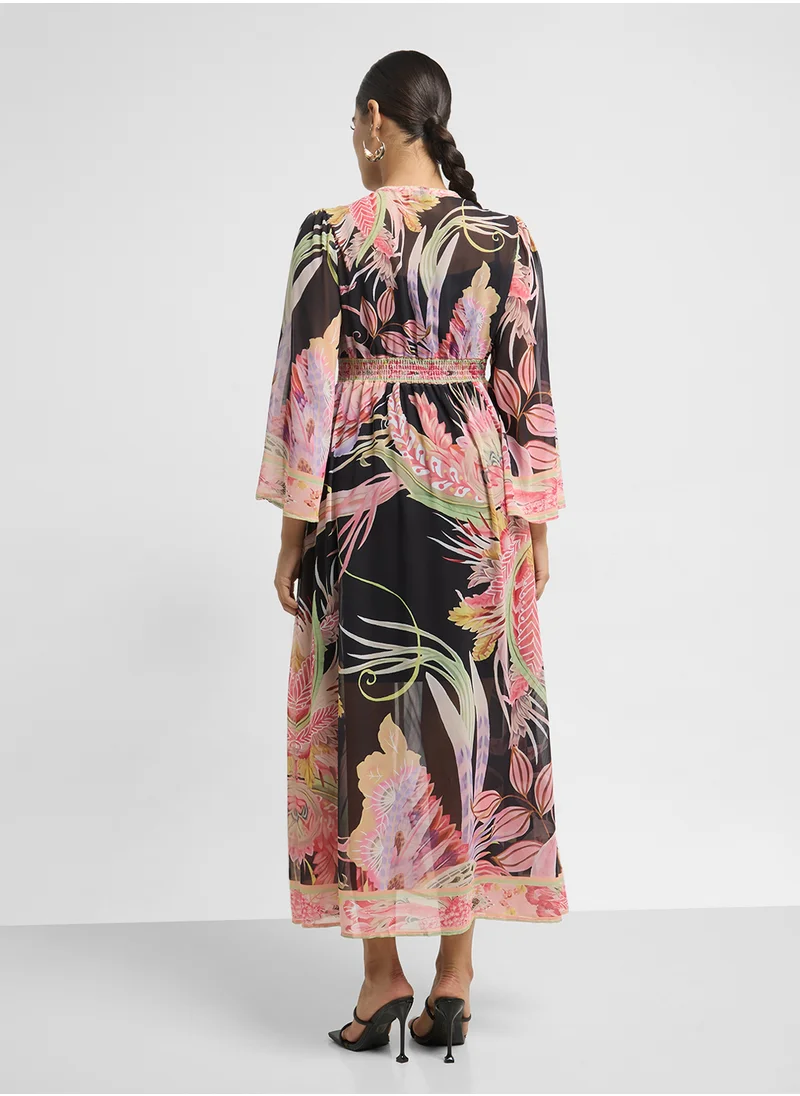 ايلا Tropical Print Dress