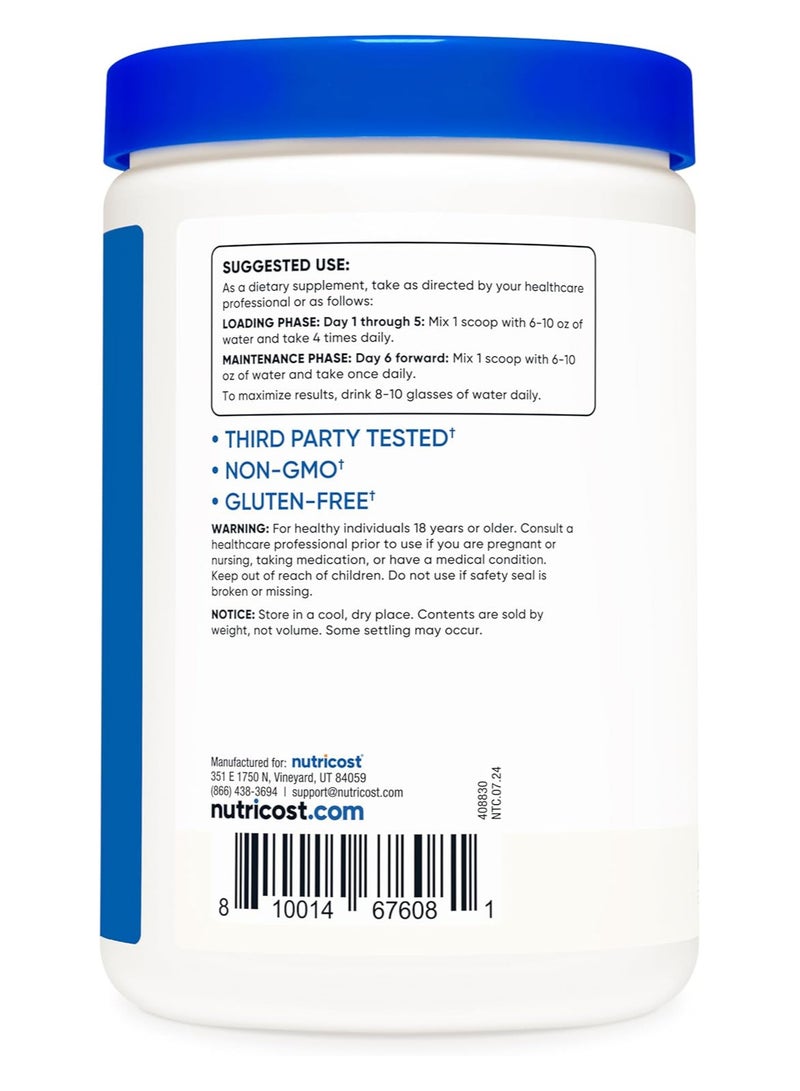 Nutricost Creatine Monohydrate, Unflavored, 1.1 lb (500 g) - Image 2