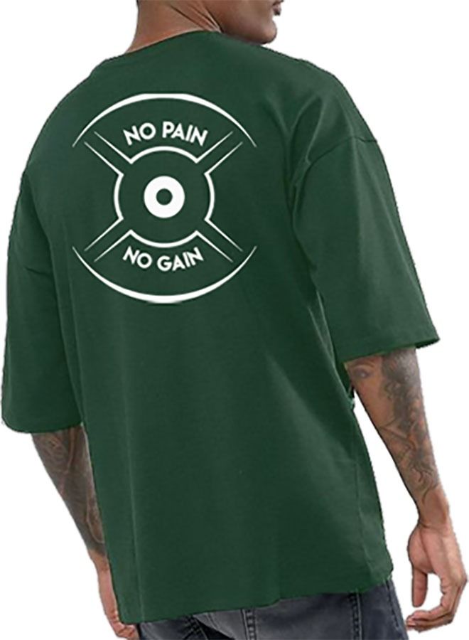 Genérico Men's Oversize T-shirt - No Pain No Gain Printed for exercise, gym and bodybuilding 3  - Image 3