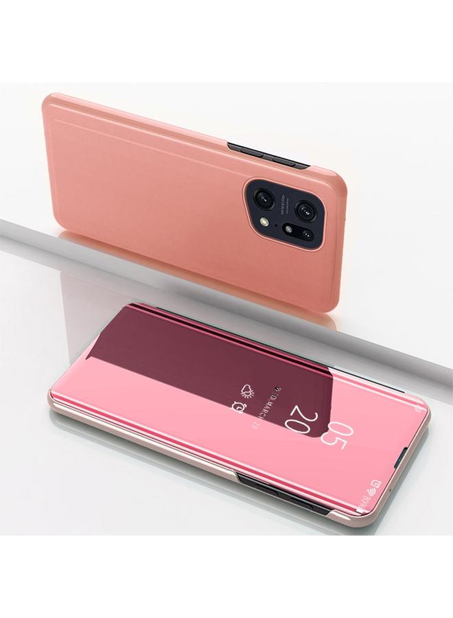 S-TOP Case For OPPO Realme 9 Pro+ Plated Mirror Horizontal Flip Leather Case with Holder - Image 1