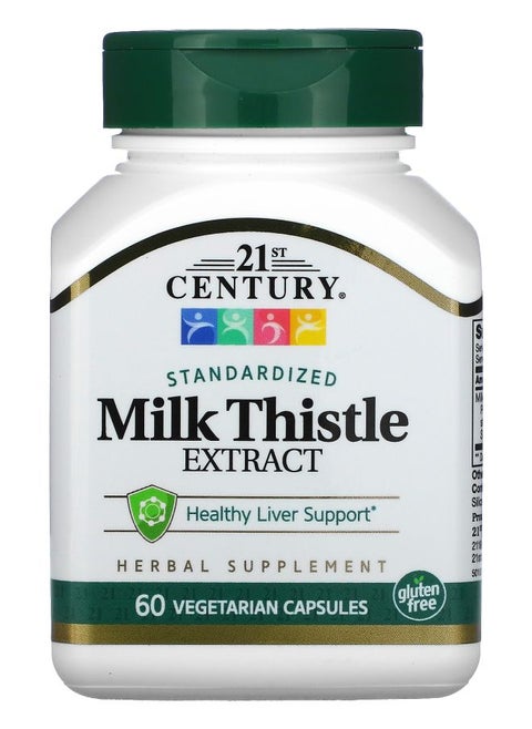 Standardized Milk Thistle Extract 60 Vegetarian Capsules