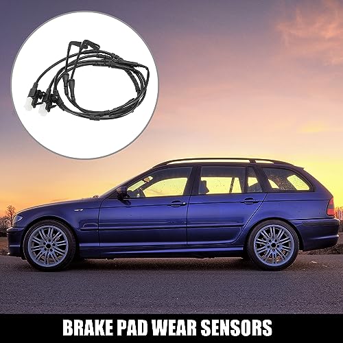 X AUTOHAUX 2pcs Car Rear Brake Pad Wear Sensor 2 Pins for Jaguar F-Pace 2017-2018 T4A3216 - Image 2