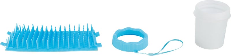 Trixie Portable Pet Paw Cleaner, Dog Foot Washing Cup : Gentle Silicone Bristles, Easy-to-Use, Keep Paws Clean and Healthy, Blue (S-M, 13 cm) - Image 5