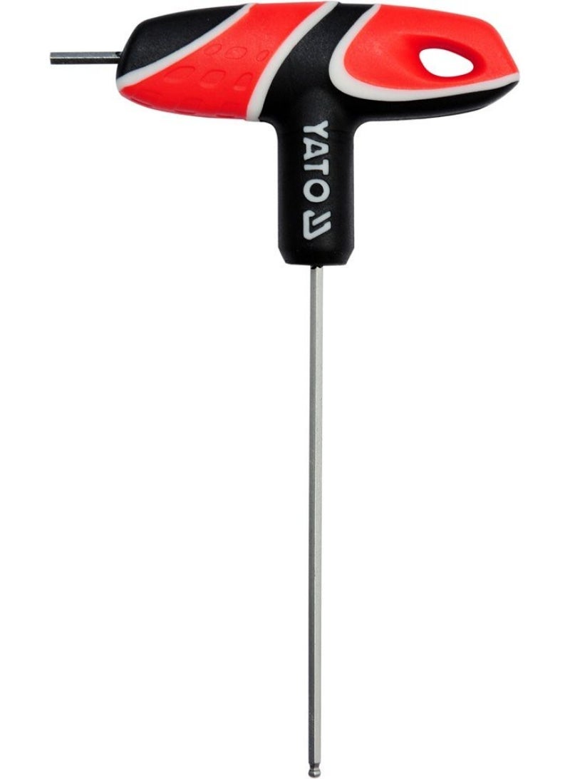 YATO T-Handle Hex Key with Ball 2.5mm YT-05585