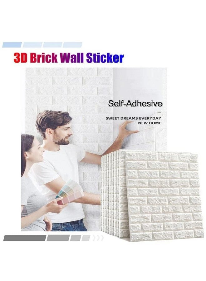 Deetto ورق جدران دييتو - تصميم طوب من رغوة PE ذاتية اللصق ملصقات جدارية ثلاثية الأبعاد تغطي كامل الجدار ورق جدران DIY للمنزل والفندق وغرفة المعيشة وغرفة النوم والمقهى 70 × 77 سم، تقريبًا 5.8 قدم مربع عبوة من 3 - Image 2