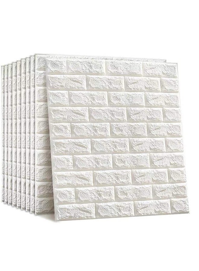 Deetto ورق جدران دييتو - تصميم طوب من رغوة PE ذاتية اللصق ملصقات جدارية ثلاثية الأبعاد تغطي كامل الجدار ورق جدران DIY للمنزل والفندق وغرفة المعيشة وغرفة النوم والمقهى 70 × 77 سم، تقريبًا 5.8 قدم مربع عبوة من 3 - Image 1