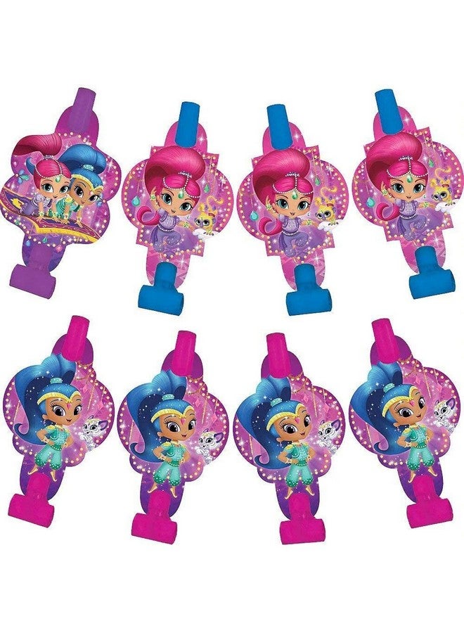 Amscan Shimmer And Shine Party Blowouts ; Noiseless ; 8 Pcs - Image 1